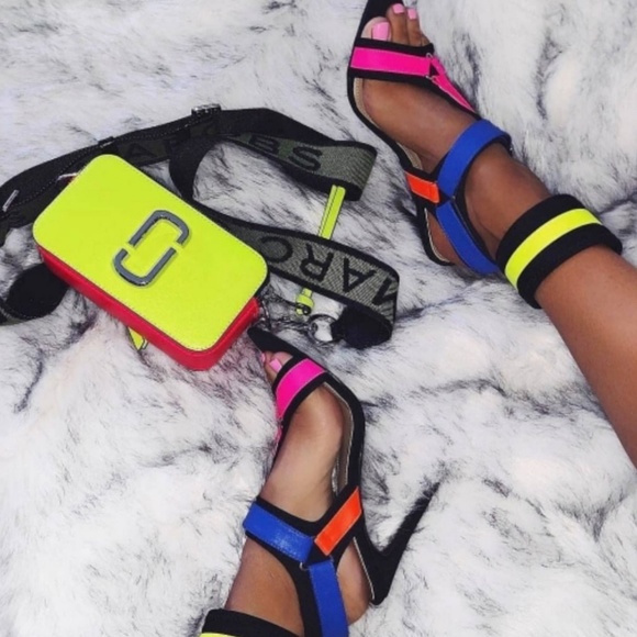 Last 5.5, Neon harness strap pointed Heels - Picture 7 of 7